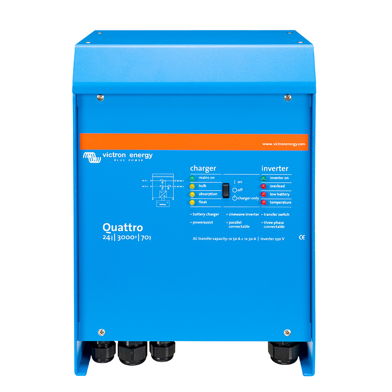 Inverter/lader Victron Quattro 24/3000/70-50/50 230V VE.Bus